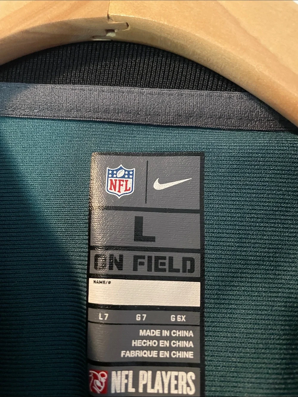 Nike Youth Eagles #11 Dark Green Football Jersey #11 Wentz size:youth L (7)
